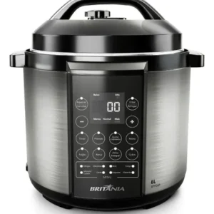 Panela Pressão Britânia Bpp06p Preto Com Inox - Imagem 5