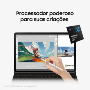 Tablet Samsung Galaxy Tab S10 FE WiFi, 128GB, 8GB, Tela 10.9" 90Hz, S Pen e Capa Inclusas Prata - Imagem 6