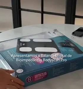 Balança Bioimpedância Corporal Digital Profissional 8 Eletrodos Bodyscan Pro - Relaxmedic Cor Branca - Imagem 12