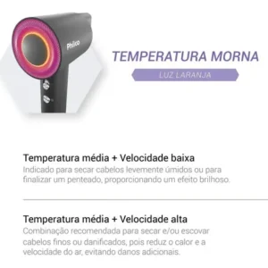 Secador De Cabelos Philco 4 Temperaturas 1600W Psc3600 - Imagem 6