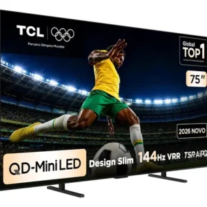 Smart TV TCL 75 Polegadas QLED Mini LED 4K A400M WiFi Bluetooth Google TV HDR10+ 144 Hz VRR 75A400M - Imagem 2