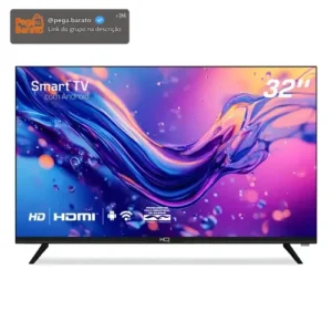 Smart Tv Hq 32 Hd Android 12 Design Slim Hqs32nkhm - Imagem 1