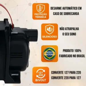 Transformador 5000va De 110 Para 220 E 220v Para 110v Bivolt 12000 Btus Conversor Voltagem 5kva Energia Ar Condicionado Impressoras Brother Microondas Máquina Costura Geladeira Lavar Roupas 127v 127 - Imagem 9