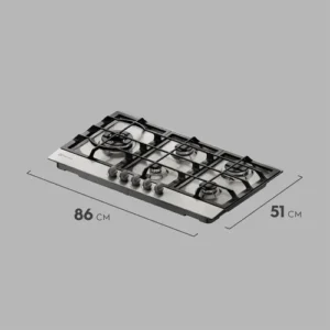 Cooktop 5 Bocas Electrolux À Gás Experience Inox Ke9dx Cinza - Imagem 2
