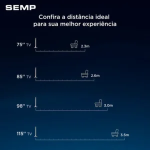 Smart TV Semp 43 Polegadas LED HVA 4K S62 WiFi Bluetooth Google TV 3 HDMI HDR10+ Dolby Audio 43S62 - Imagem 6