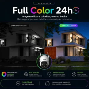 Camera Wifi 360° Im7 S Full Color Intelbras + Cartão 128gb - Imagem 3