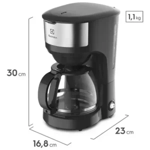 Cafeteira Elétrica ECM20 30 Xícaras Efficient Função Manter Aquecido Cor Inox Preta Electrolux - Imagem 7
