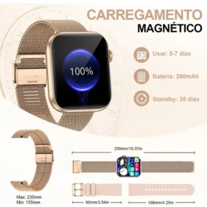 Relógios Inteligentes Feminino Smartwatch Esportivo Original - Imagem 7