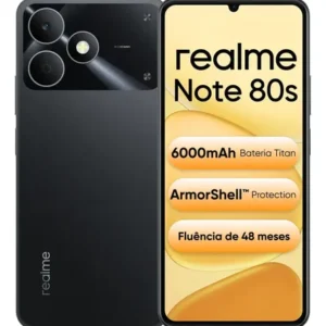 Celular Smartphone Realme Note 80s 128gb 4gb Ram Dual Sim Bateria 6000mah Ultrafino 7,94 Mm Resistência À Poeira E Água Ip54 - Imagem 1