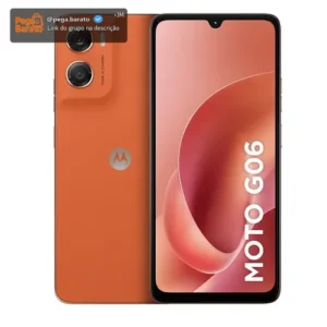 Smartphone Motorola Moto G06 - 128gb 12gb (4gb Ram + 8gb Ram Boost) E Camera 50mp Com Ai Bateria De 5200 Mah Tela 6.9 - Laranja - Imagem 1