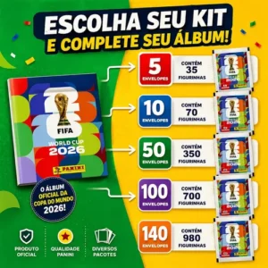 Kit Com 10 Envelopes 3o Lote 70 Cromos Copa Do Mundo Fifa 26 - Imagem 4