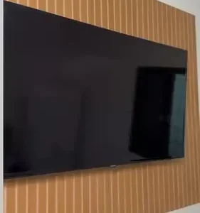 Painel Tv Ripado 3d 100% Mdf 58 Polegadas Fácil Instalação Cor Preto - Imagem 2