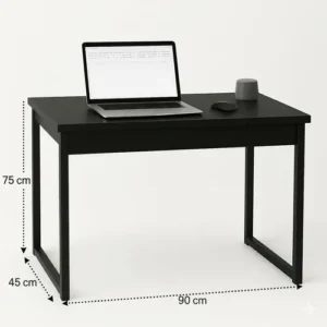 Mesa Home Office Escrivaninha Industrial Quarto Notebook - Imagem 4