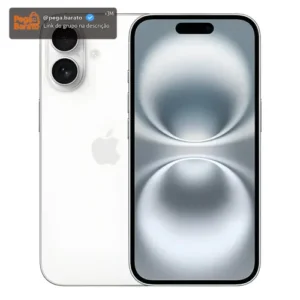 Apple iPhone 16 (128 GB) - Branco - Distribuidor Autorizado - Imagem 1