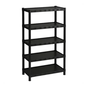 Estante Plastica Modular 5 Prateleiras Multiuso Organizadora Preta - Marianopole - Imagem 3