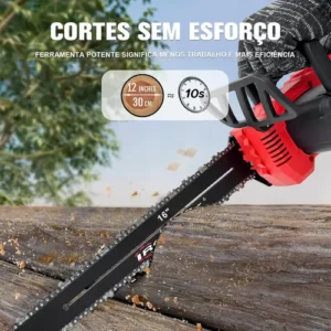 Motosserra Elétrica Brushless 16 Polegadas 2 Bateria 1600w - Imagem 5