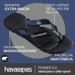 Chinelo Havaianas Masculino Power 2.0 Anatômica Massageadora - Imagem 5