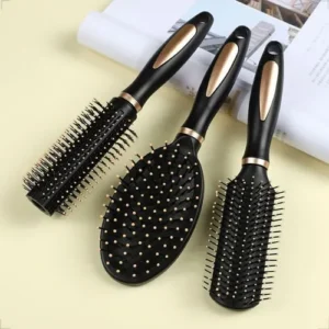 Kit 3 Escova De Cabelo Modeladora Acolchoada E Reta Atacado - Imagem 8