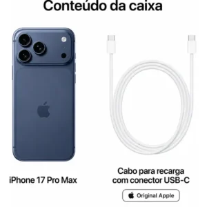 iPhone 17 Pro Max (256gb) Original Lacrado Garantia+ Nf (Novo com caixa aberta) - Imagem 5