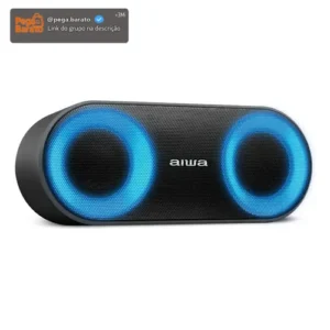 Caixa De Som Speaker Aiwa AWS-SP-01 Bluetooth Cor Preto - Imagem 1