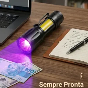 Lanterna Uv Led Luz Negra Roxa Ultravioleta Detecta Escorpião Nota Falsa Dinheiro Inseto Seca Unha Resina Máscara Bateria Recarregável Usb Portátil Potente Mini - APFER - Imagem 7