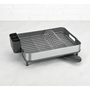 Escorredor Louça Tramontina Inox C/ Porta Talher Removível Cor Grafite - Imagem 3