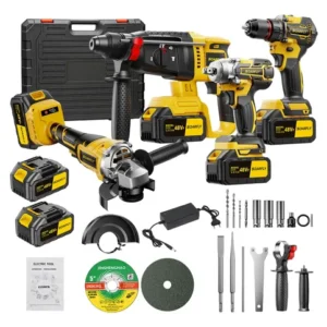 Kit 4 Em 1 Ferramentas Elétricas Profissional Com Baterias - Imagem 13