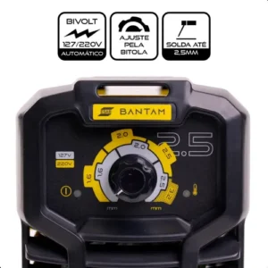 Máquina de Solda Inversora ESAB Bantam 2.5 Bivolt 110v/220v - Imagem 8