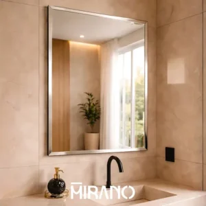 Espelho Mirano Paris 80x60cm Bisote Design Lapidado Moderno - Imagem 6