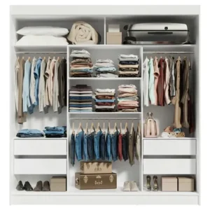 Guarda-roupa Casal Armário Quarto Reno Madesa 3 Portas De Correr Esp Branco 1095H91E - Imagem 9