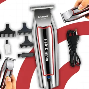 Maquina Acabamento Cortar Cabelo Barba E Pelos Kemei 032 - Imagem 7