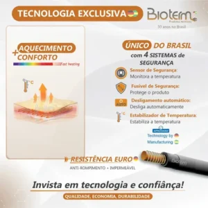 Lençol Térmico Queen Size Digital Bivolt Bio Term - Imagem 8