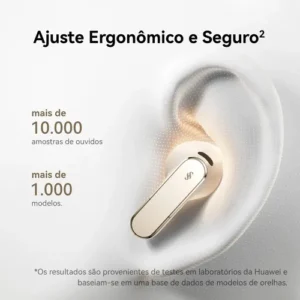 Fone de Ouvido Sem Fio HUAWEI FreeBuds Pro 5 Cancelamento de Ruído com IA de Motor Duplo Som Ultra Imersivo Chamadas Estáveis e Nítidas IP57 Até 38 horas Autonomia de Bateria Areia - Imagem 8