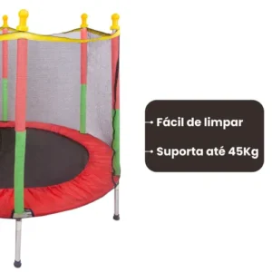 Cama Elástica Pula Pula Infantil Trampolim 1,4 Metros Atentu - Imagem 8