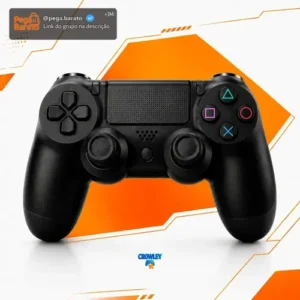 Controle Para Ps4 Sem Fio Bluetooth Videogame Tv Smart Pc Gamer Celular Dual Shock Joystick Manete - Crowley - Imagem 1