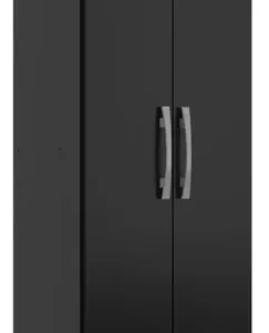 Armário Multiuso 2 Portas Preto Regente - Imagem 3