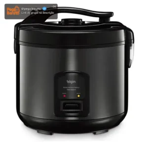 Elgin Visio Glass Panela De Arroz Elétrica 5 Xícaras 400w Preto 60hz - Imagem 1