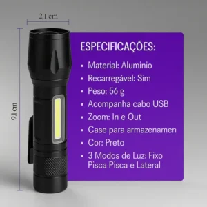 Lanterna Uv Led Luz Negra Roxa Ultravioleta Detecta Escorpião Nota Falsa Dinheiro Inseto Seca Unha Resina Máscara Bateria Recarregável Usb Portátil Potente Mini - APFER - Imagem 8