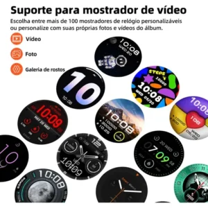 Relógio Inteligente Gps Smartwatch Amoled 3atm Sport Gps Caixa Preto - Imagem 5