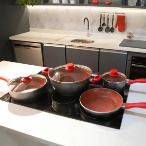 Conjunto De Panelas Philco Pkt407 4 Peças Cor Cinza/vermelho - Imagem 10