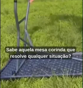 Mesa Dobrável vira Maleta 1,80 Portatil Textura Madeira Festa Camping Jardim Praia Revomax - Imagem 2