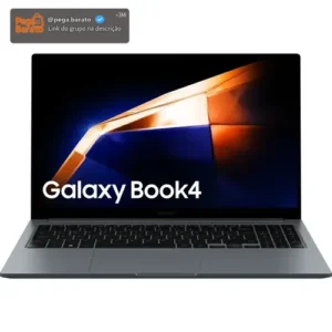 Notebook Samsung Galaxy Book4 Intel® U300 (1.20 Ghz, até 4.4GHz, 8 MB L3 Cache), Windows 11 Home, 8GB, 256GB SSD, UHD Graphics, 15.6'' Full HD LED, 1.55kg - Imagem 1