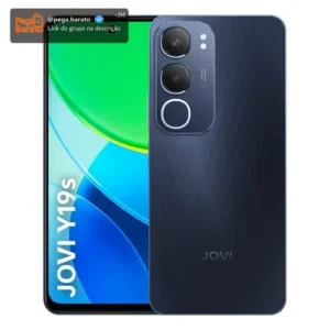 Smartphone Jovi Y19s 256gb, 4+4gb Ram Turbo, Câmera 50mp, Bateria 5500mah, Carregamento 15w, Tela 90hz - Preto Safira - Imagem 1