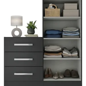 Cômoda 2 Portas 3 Gavetas Rodial Dunas Wt - Imagem 4