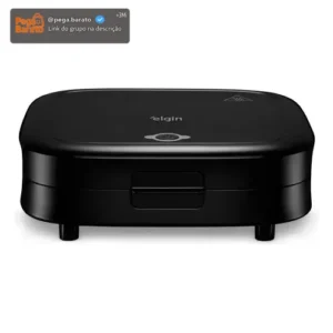 Sanduicheira Duo Time 800w Antiaderente Preta Elgin Preto - Imagem 1