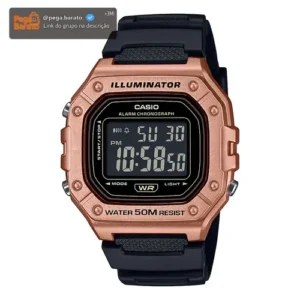 Relógio Casio Masculino Digital Quadrado W-218hm-5bvdf - Imagem 1
