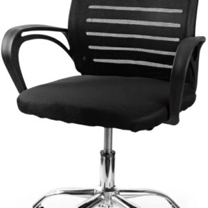 Cadeira De Escritorio Newconcept 351049 Esteirinha Mesh Altura Regulável Cor Preto - Imagem 2
