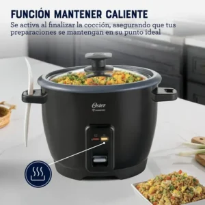 Panela de arroz Oster, 7 xícaras, antiaderente, CKStrcb7dfblk preta 50 Hz - Imagem 3