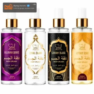 Body Splash Arabe C/4un 200ml Perfume Feminino de Luxo Alta Concentração - Imagem 1