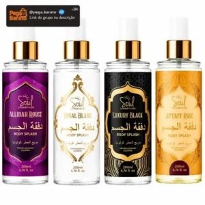 Body Splash Arabe C/4un 200ml Perfume Feminino de Luxo Alta Concentração - Imagem 1
